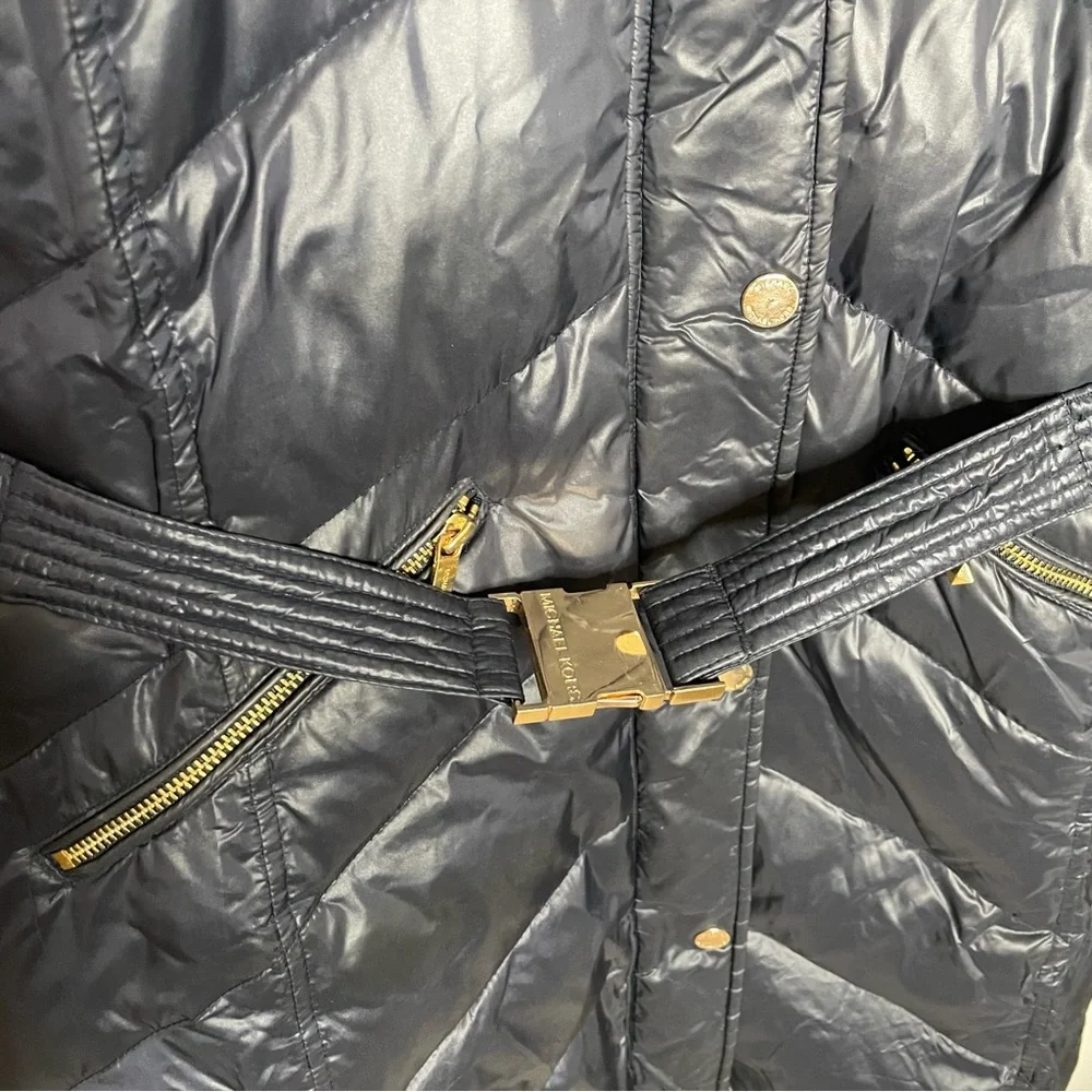 Michael Kors navy blue puffer jacket size Medium - Picture 8 of 14